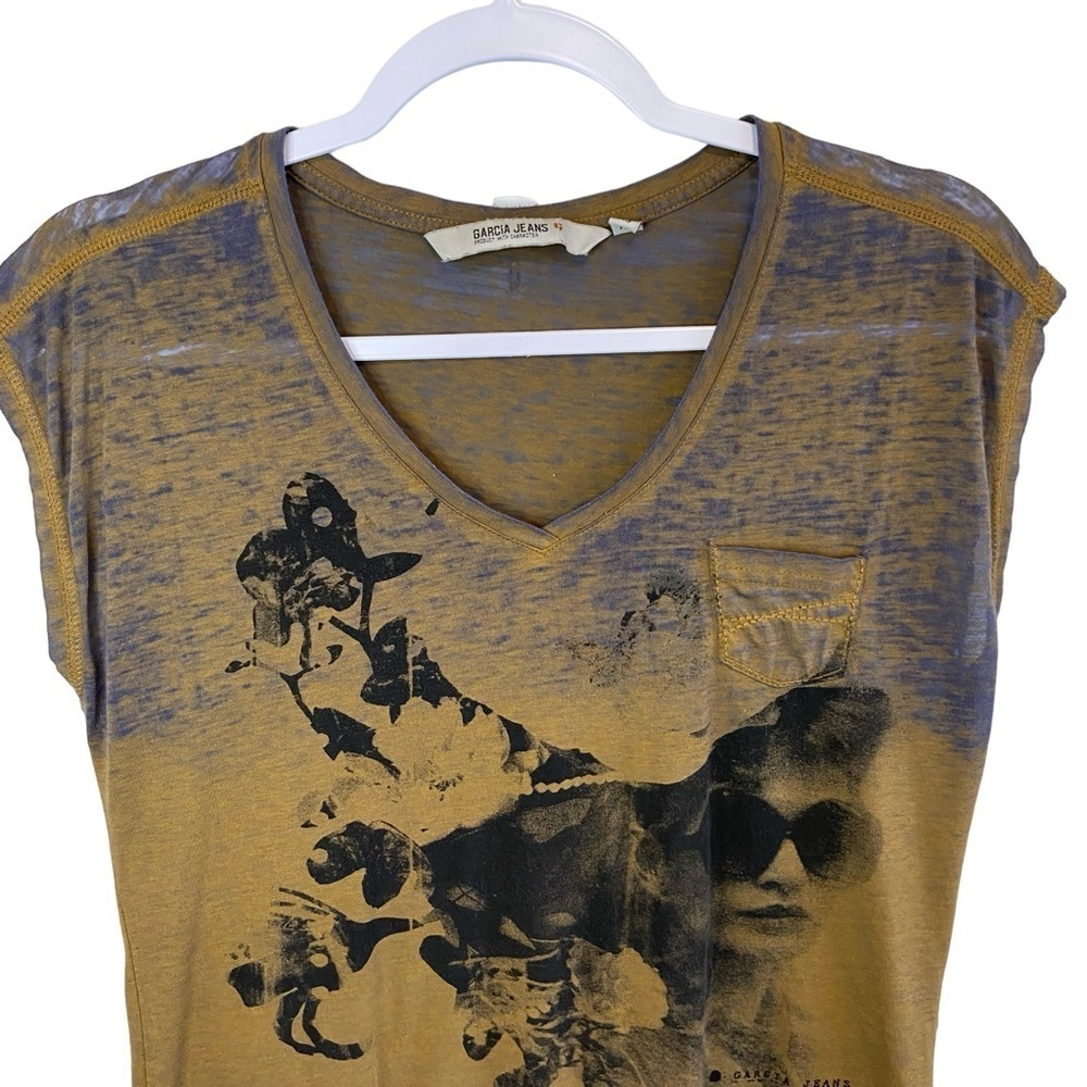 Garcia Jeans - Burnout short sleeve T - Retro Graphic - XS - Picture 2 of 8